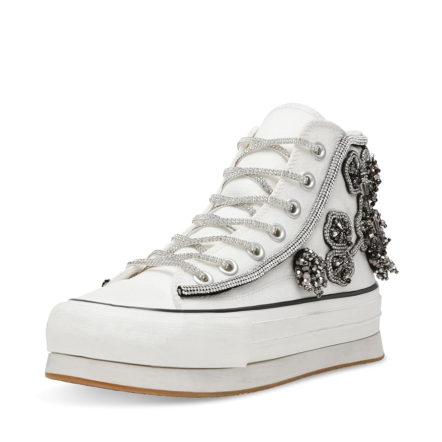 Amazon.com | Steve Madden Women's Mistic Sneaker, White